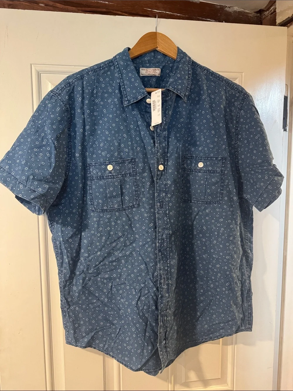 J.Crew Blue & White Striped Short-Sleeve Seersucker and Denim Button-Down bundle